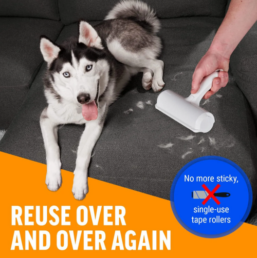 Pet hair remover roller  - Remove Hair in Seconds (No Refills Needed)