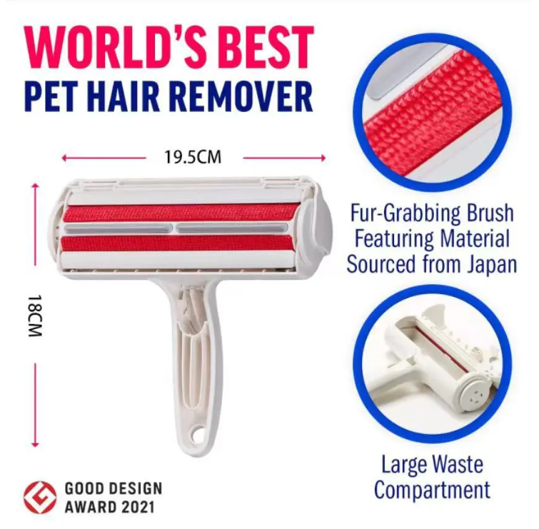 Pet hair remover roller  - Remove Hair in Seconds (No Refills Needed)